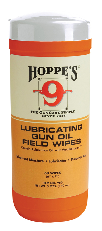 Hoppe's No.9 Gun Oil Field Wipes Large (60st)