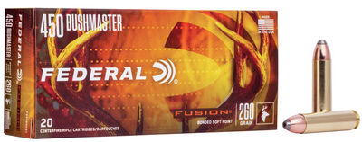 Federal Fusion Ammo 450 Bushmaster 260gr 20/Box