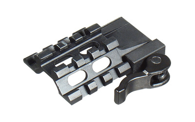 Leapers UTG LE Rated Tri-Rail/3 Slot Angle Mount w/Integral QD