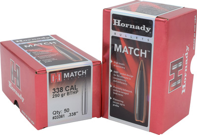 Hornady Match™ Bullets, 338 Cal .338 BTHP Match™, 50/Box