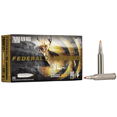 Federal Ammunition 7mm Rem Mag Trophy Bonded Tip Vital-Shok