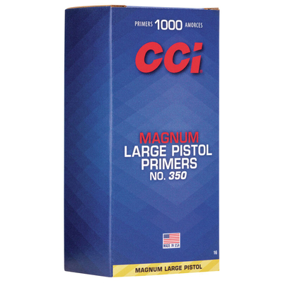 CCI Standard Large Mag Pistol Primer 350 Clam 1000/Box