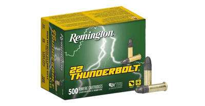 Remington Thunderbolt® Ammo 22 LR LRN 40gr 500/Box