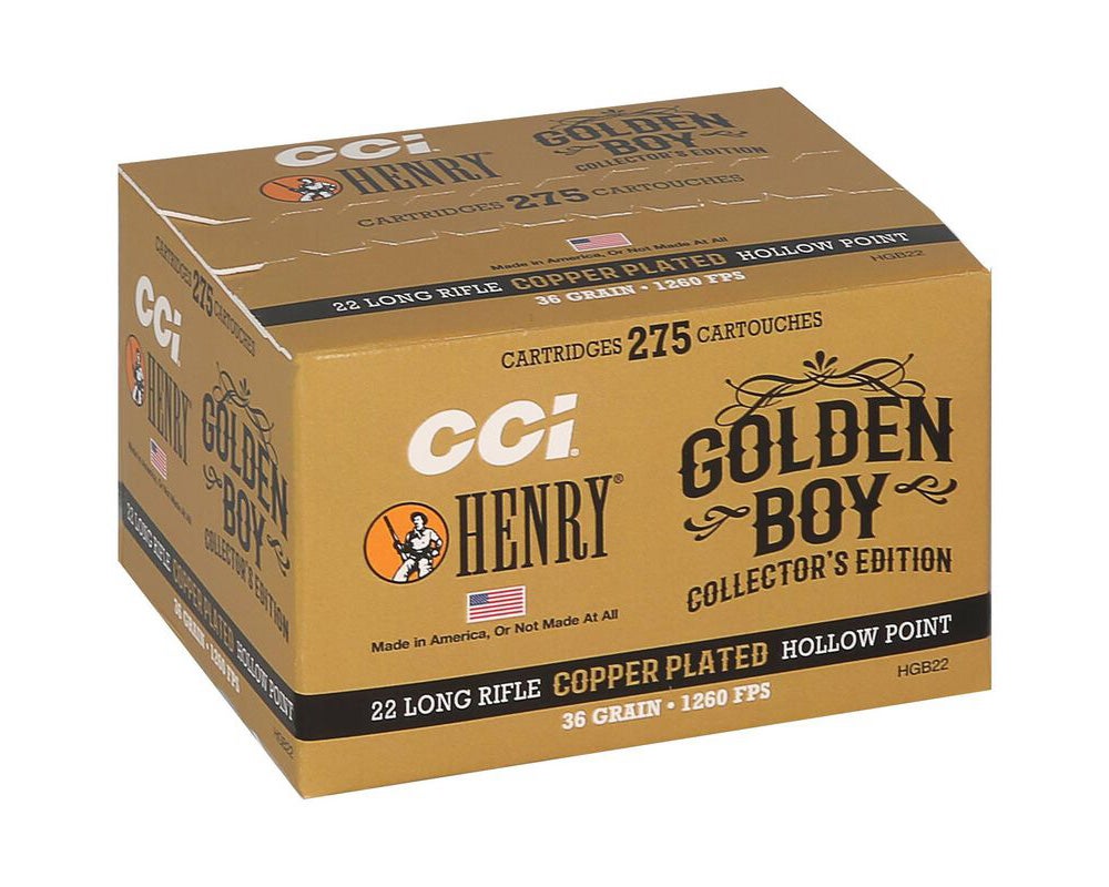 CCI X Henry Golden Boy 22 LR CPHP 36 gr 275/Box