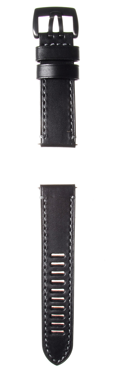 Luminox Armband Field Läder Svart/Grå Med Svart Spänne 23mm