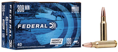 Federal American Eagle Ammo 308 Win Jacketed HP 130gr 40/Box