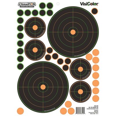 Champion Adhesive Visicolor® Targets 50 Yd. Sight-In Bullseye 5-Pack