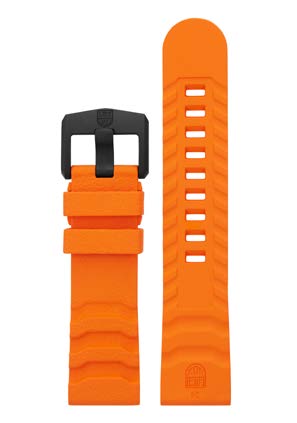 Luminox Armband Navy SEAL Gummi Orange Med CARBONOX Spänne 24mm